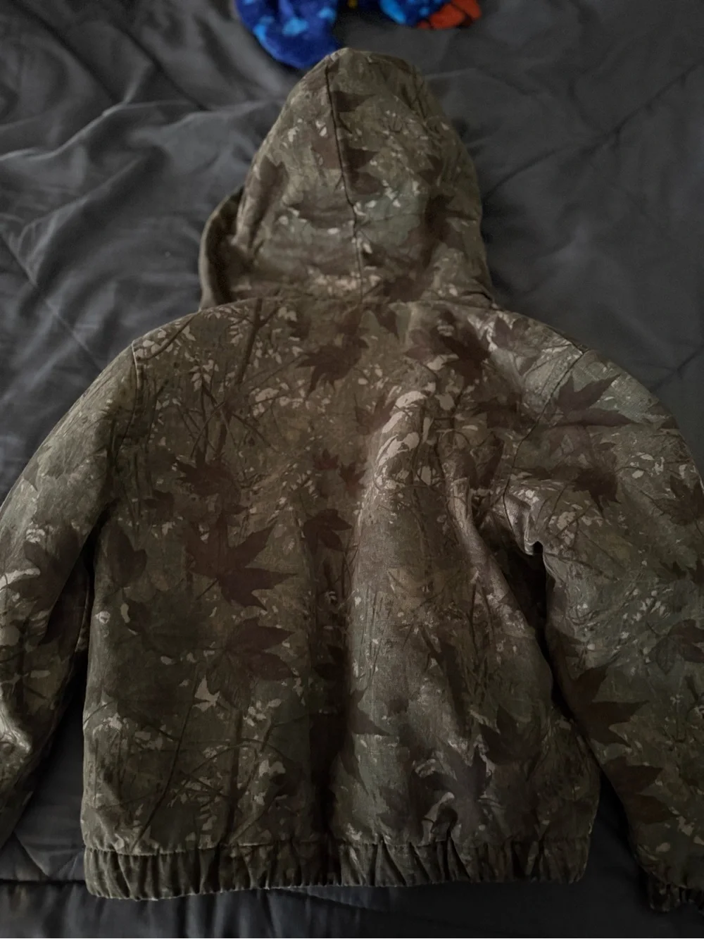 Old Navy Kids' Camouflage Hooded Puffer Jacket - Brown/Green